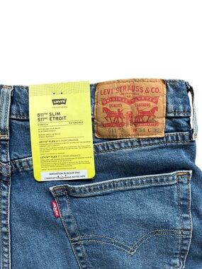 Levi’s 511 Slim Fit Flex Stretch Jeans 34x32 NWT